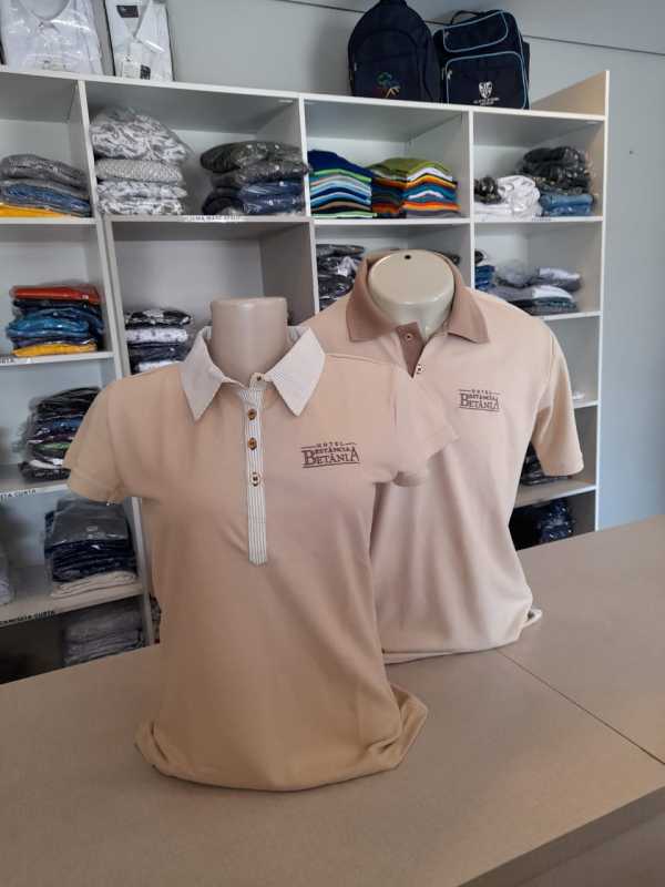 Onde Comprar Camiseta Masculina Polo para Empresa Centro de Campo Largo - Camiseta Polo Manga Longa para Empresa em Atacado