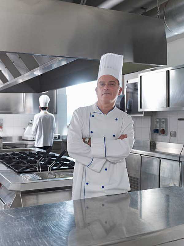 Touca e Avental para Restaurante Fabricante Batel - Uniforme para Cozinheira de Restaurante Atacado