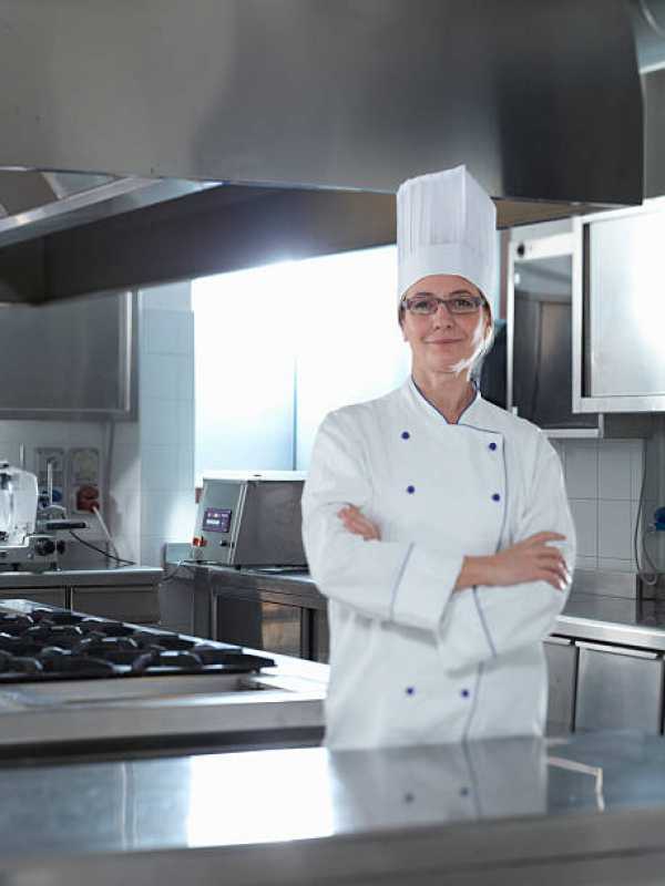 Uniforme para Chef Costeira - Uniforme para Cozinheira de Restaurante Atacado